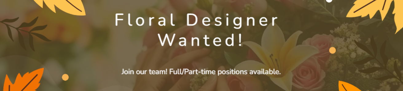 floral designer job opening